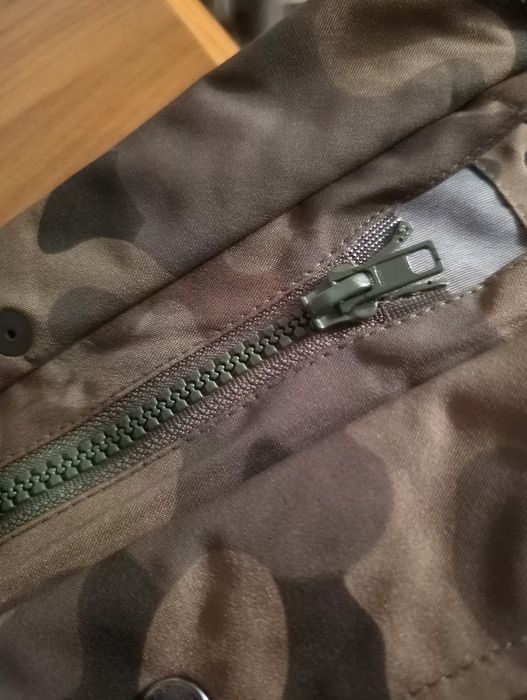 spodnie z laminatu deszczochronne ,moro, męskie M/L