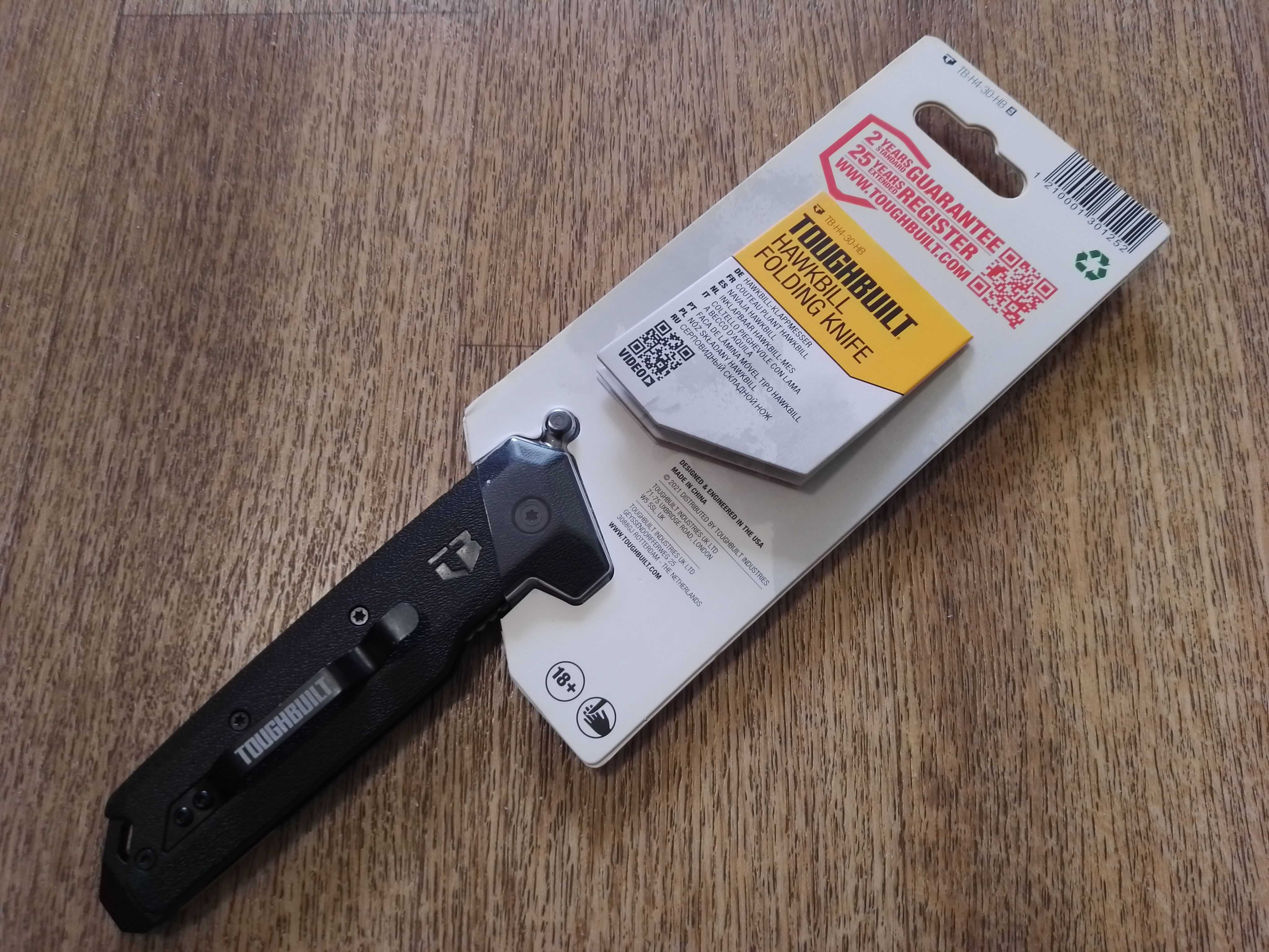 Складаний ніж ToughBuilt Hawkbill TB-H4-30-HB, 209 мм