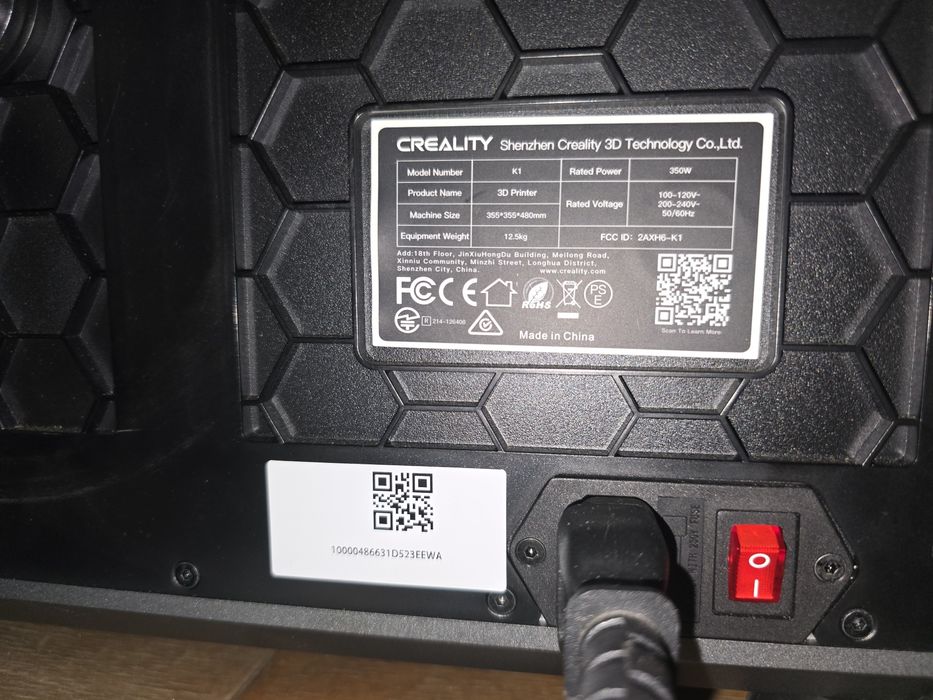 Drukarka 3D Creality K1 stan BDB + Gratis