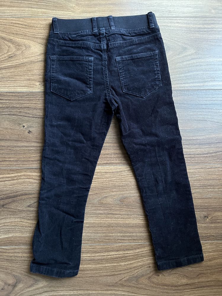 Spodnie czarne sztruksowe H&M 110 (4-5 lat)