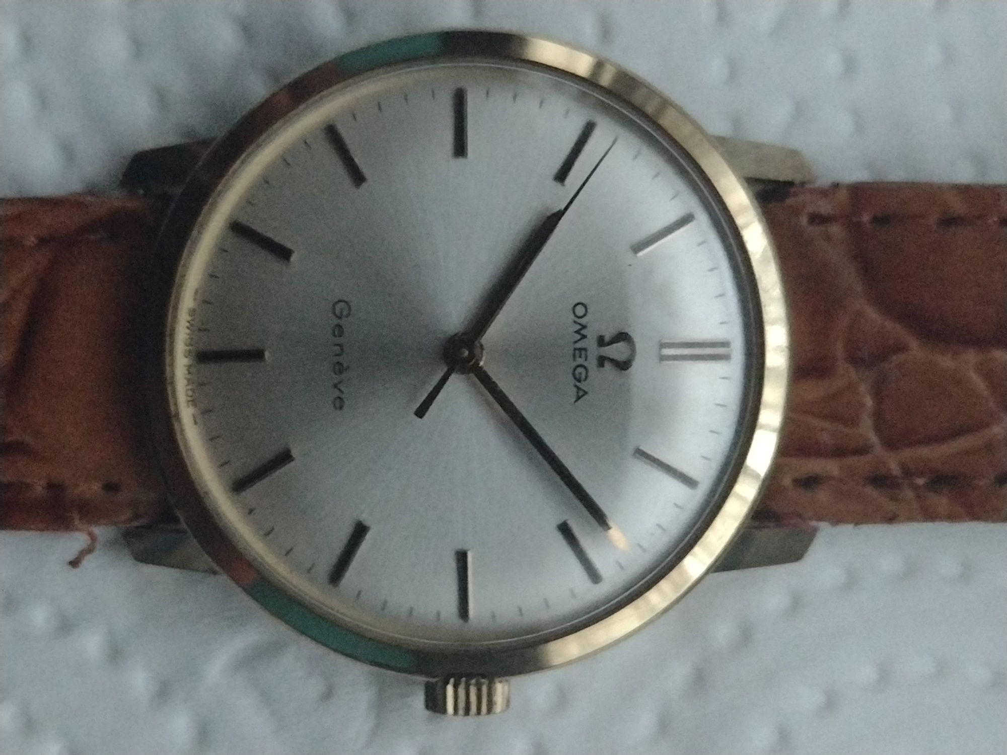 Złoty zegarek 14k Omega geneve 0,585pr
