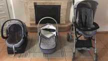 CONJUNTO CHICCO DE BEBÉ - ovo + sistema isofix + cama + carrinho