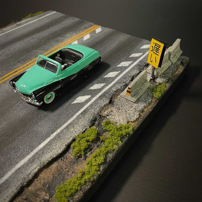 Diorama jezdni, szosy, drogi – wykonam – skala "Hot Wheels" 1:64