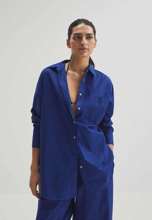 Oysho Nowa granatowa koszula oversize S