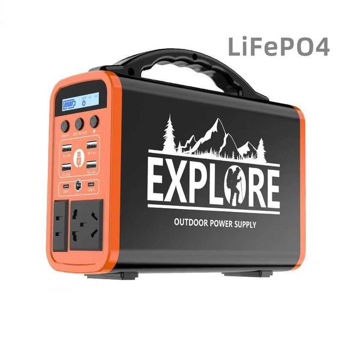 Портативна зарядна станція 220V 300W 130000mAh з ліхтариком