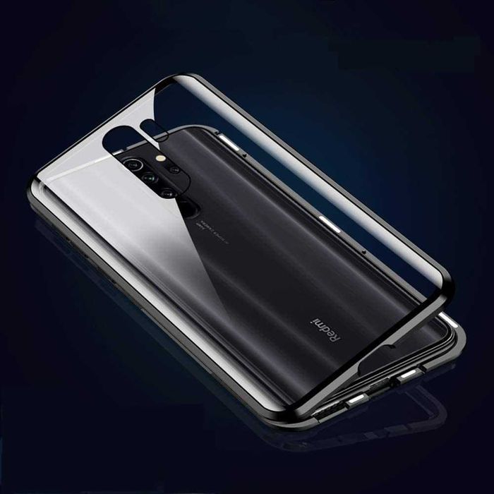 Etui 3w1 Magnetic GLASS 360° - Aluminium do Xiaomi Redmi Note 8 Pro
