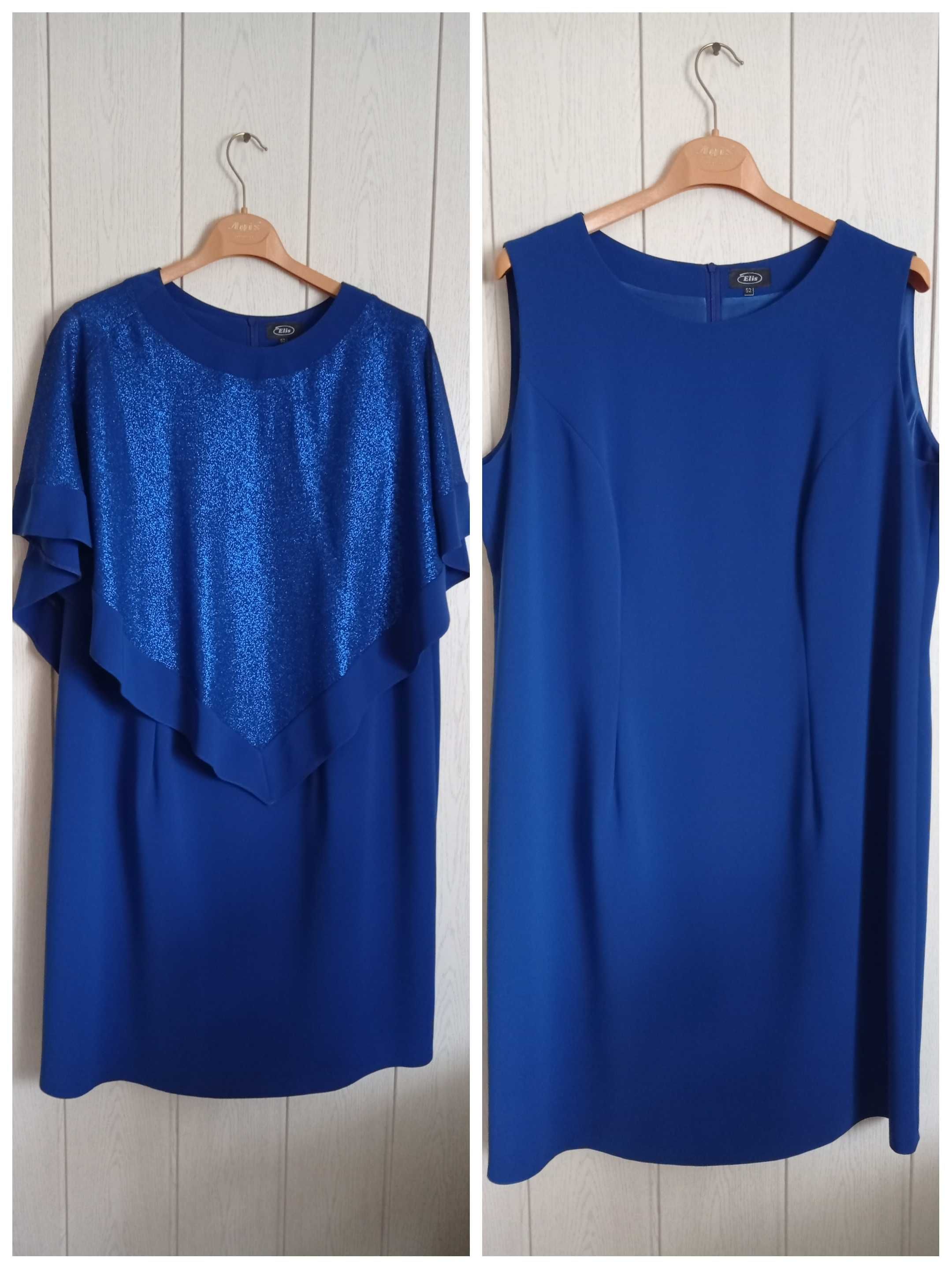 Elegancki komplet sukienka i narzutka r.52 ślub wesele chrzciny