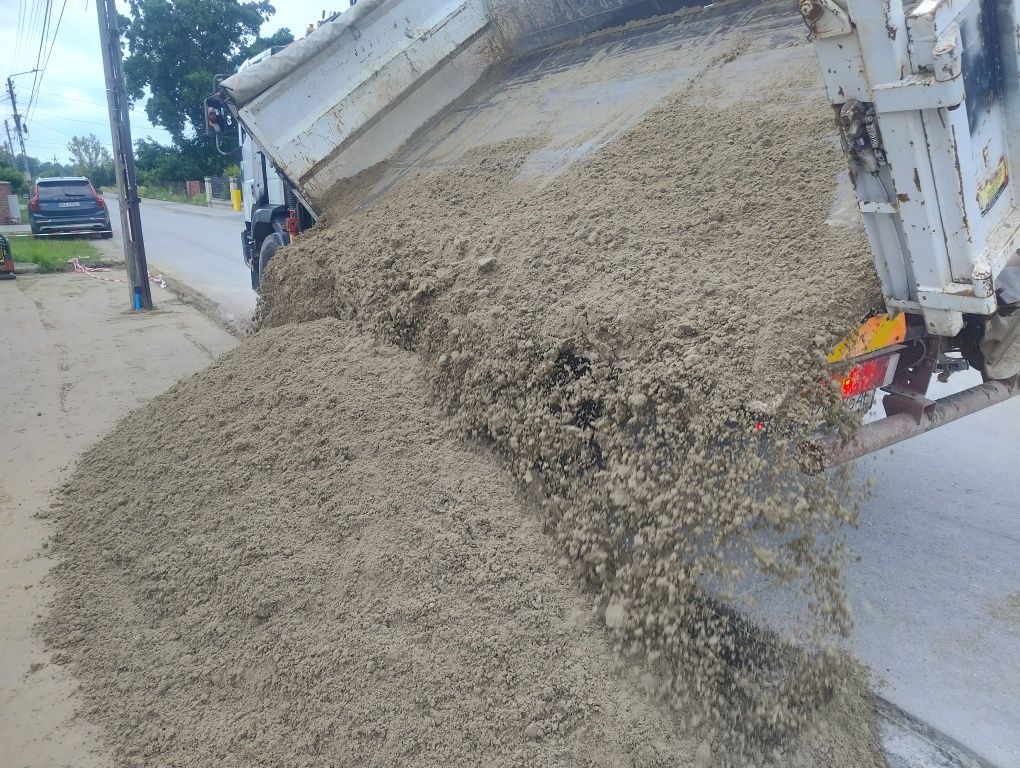 Suchy beton, podsypka betonowa, stabilizacja, podbudowa,tani transport
