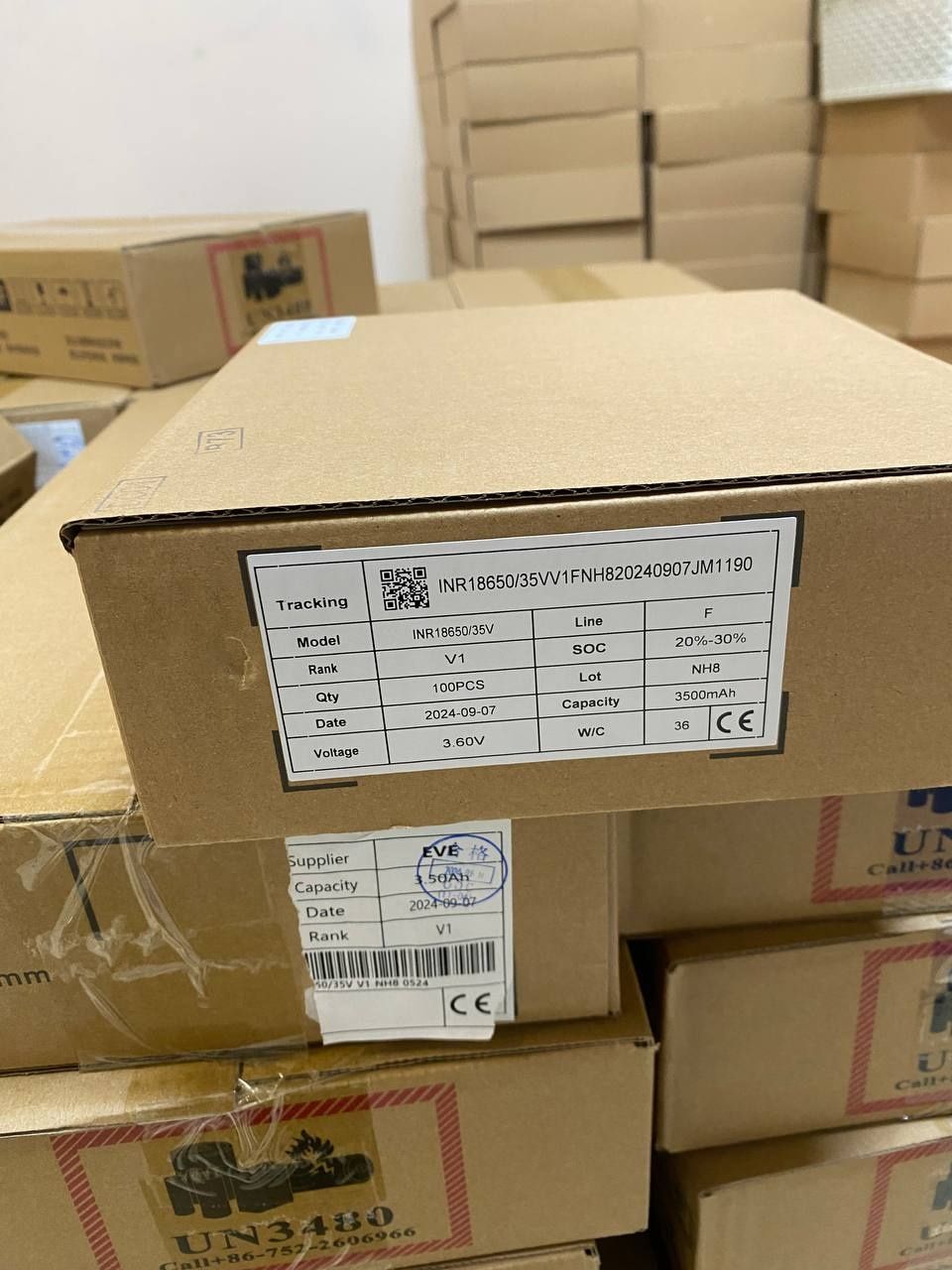 Батарея eve 35v 3500ma 18650 ціна з ПДВ