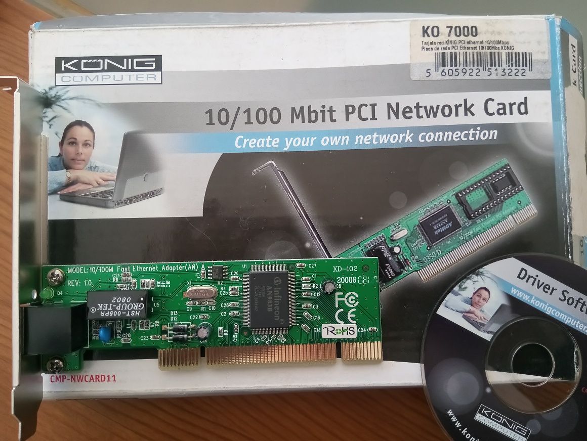 Placa de rede PCI 10/100