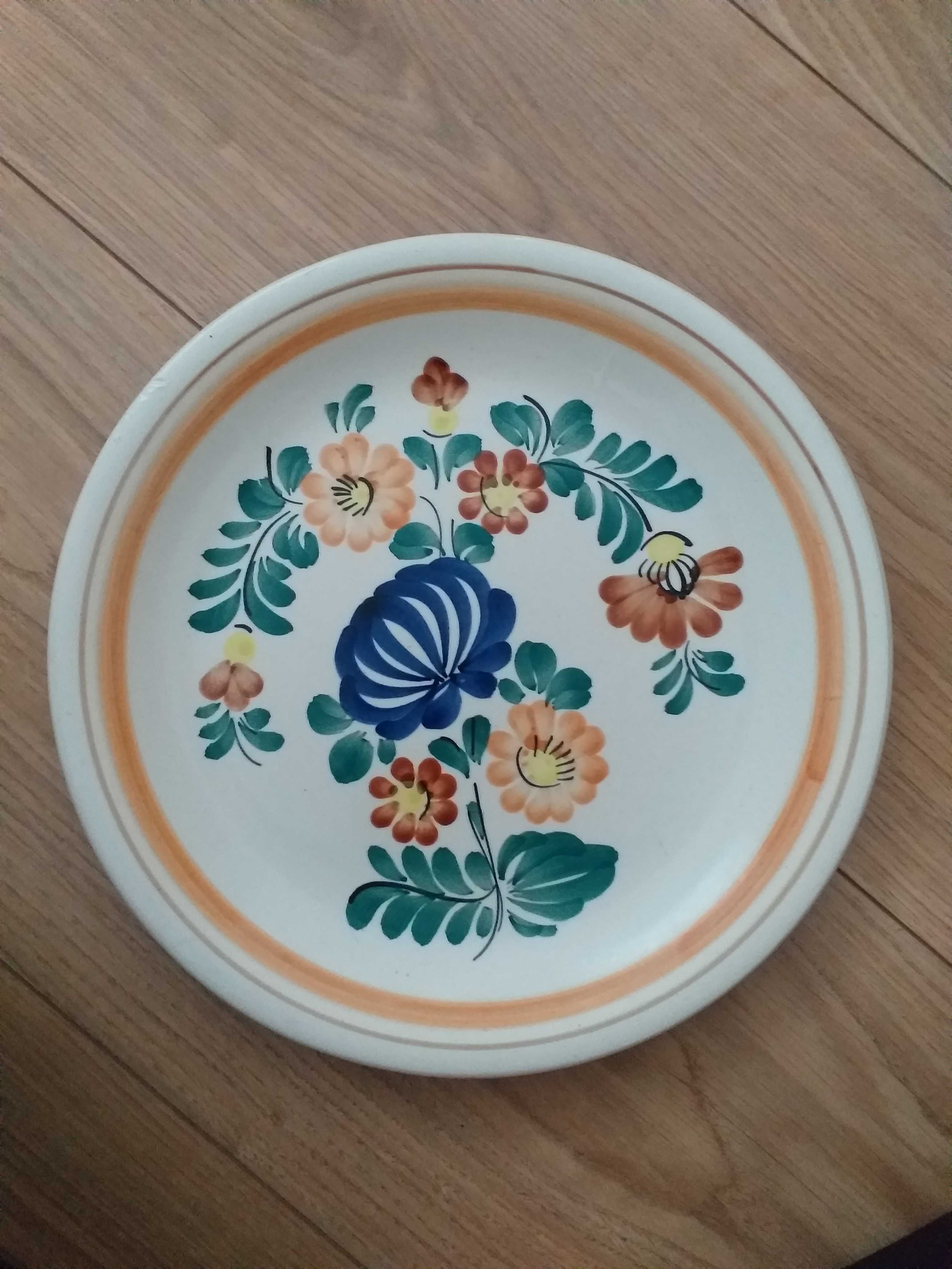 Talerz ozdobny fajans porcelana Włocławek