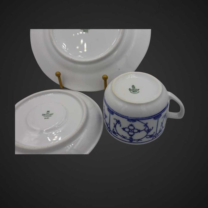 Trio porcelanowe INDISCH BLAU SŁOMKOWY b4/122259