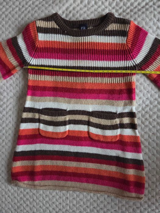 Sukienka sweterkowa GAP 12-18m dziewczęca.