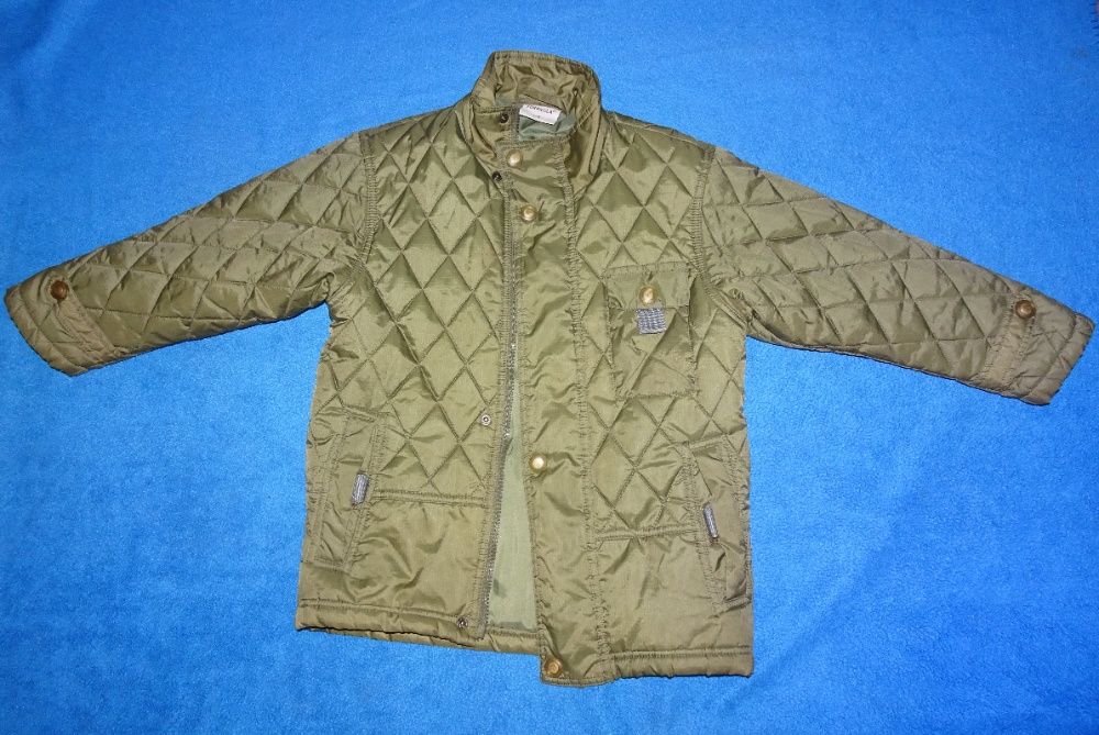 Pikowana kurtka khaki 116