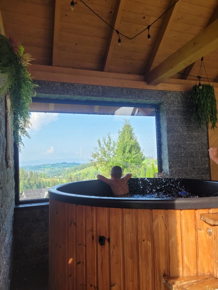 Domki do wynajęcia,jacuzzi,sauna,sala zabaw,widoki k/Zakopane