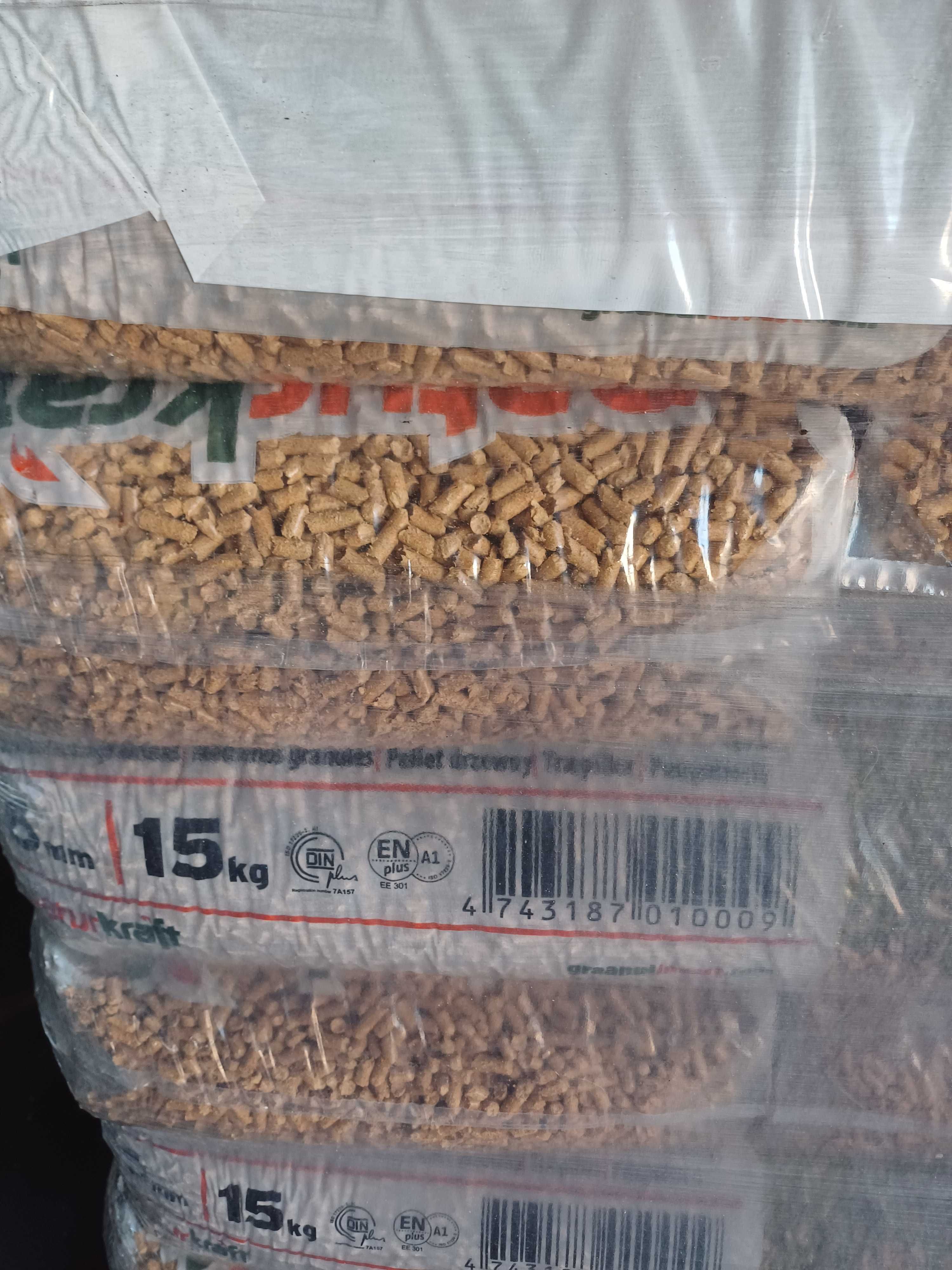 Pellet Naturkraft Certyfikowany A1 EN plus DIN plus Dostawa GRATIS