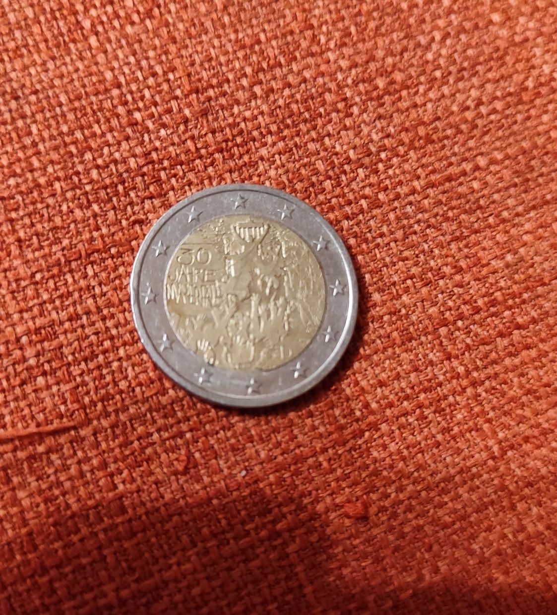 Moeda de 2 Euros - 30 anos da queda do muro de Berlim