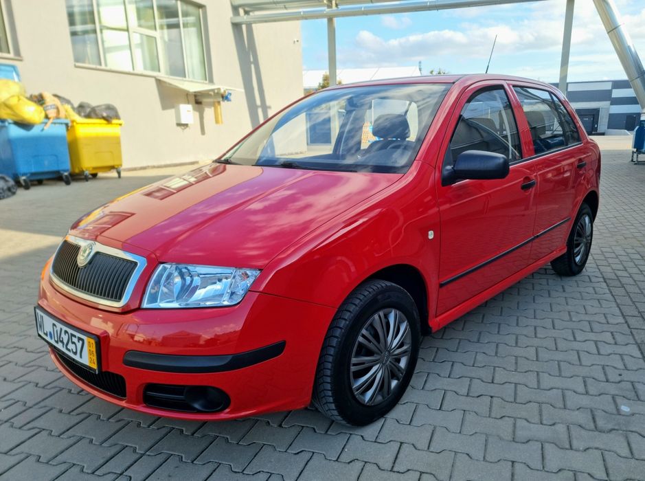 Skoda Fabia 1.2 benzyna # nowy rozrząd# Klima  # czerwona #
