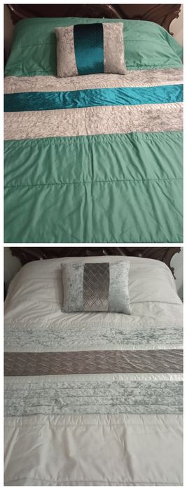 Colcha + almofada - para cama de solteiro