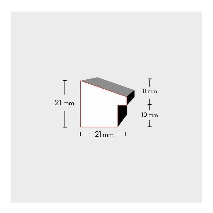 Ramka drewniana Icar PRONTO 3 brązowy ciemny 15x21CM