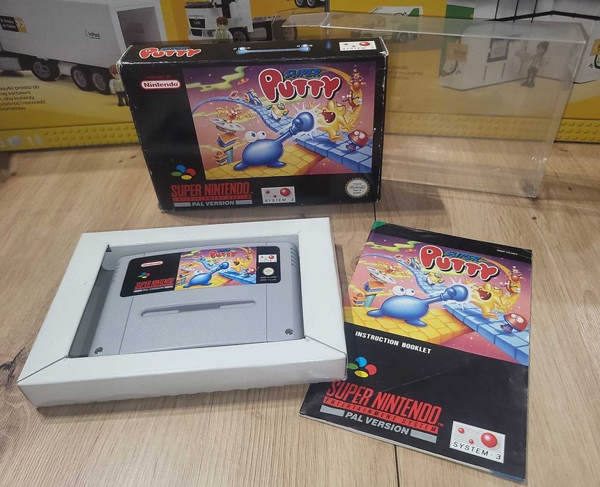 Gra Super Putty - NINTENDO SNES - BDB- stan CIB Komplet +Protektor