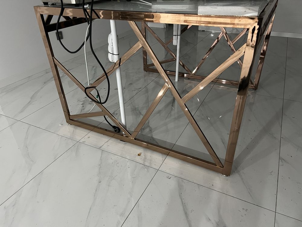 Nowoczesne Regał sklepowy wystawa space wall metal szklo Butik