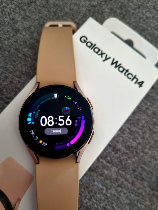 Smartwatch zegarek Samsung Galaxy Watch4 40 mm damski Pink Gold