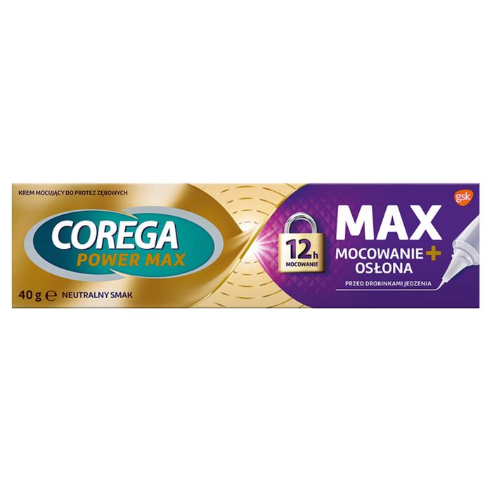 COREGA Krem do mocowania protez zębowych - MAX OSŁONA 40G