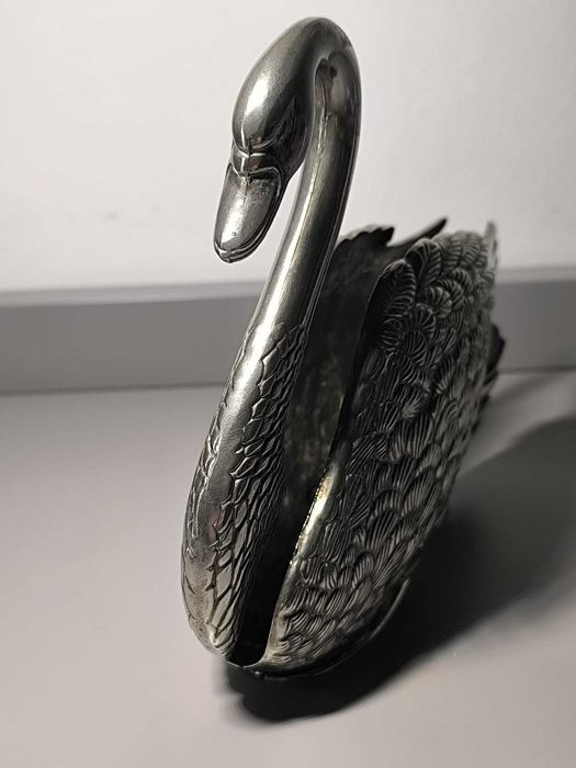 Porta-Guardanapos em Metal Banhado a Prata Godinger — 1988