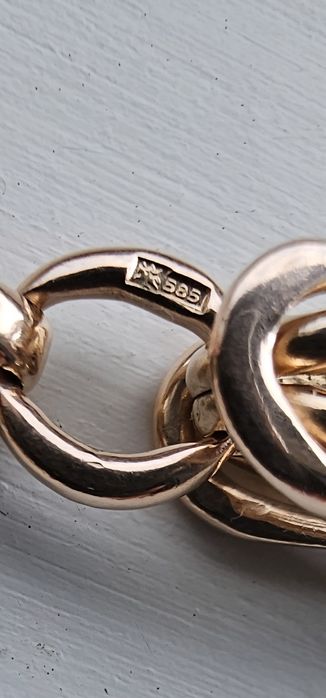 Łańcuch męski królewski złoty  14K 585 100,3g 65cm 7