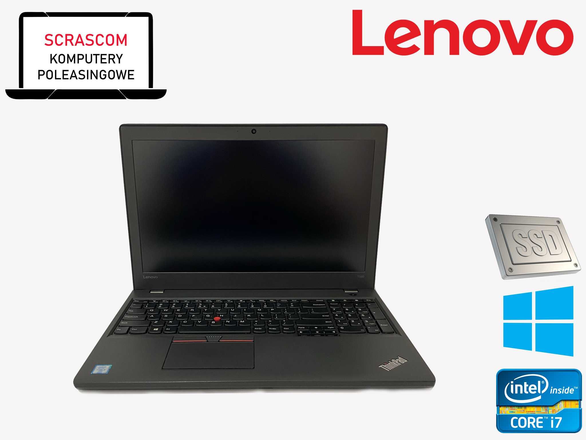 Laptop Lenovo ThinkPad T560 i7 32GB 256GB SSD Windows 10 GWAR 12msc