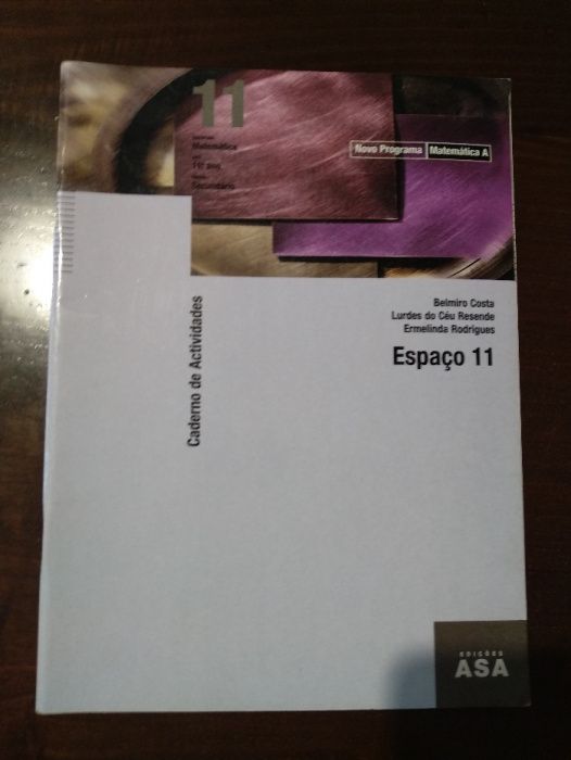 Matemática A 11º ano - Espaço 11 - Caderno de Atividades Edições ASA -