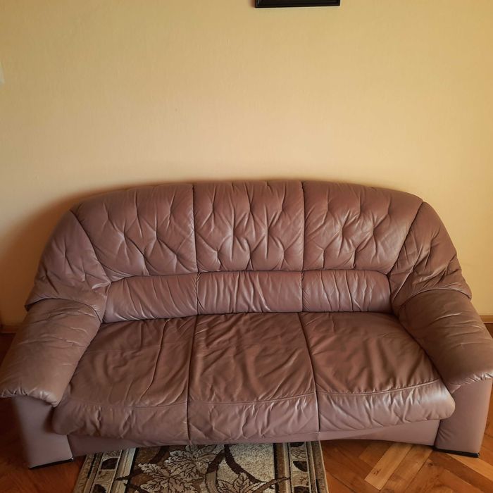 Komplet kanapa skórzana  3 + 2