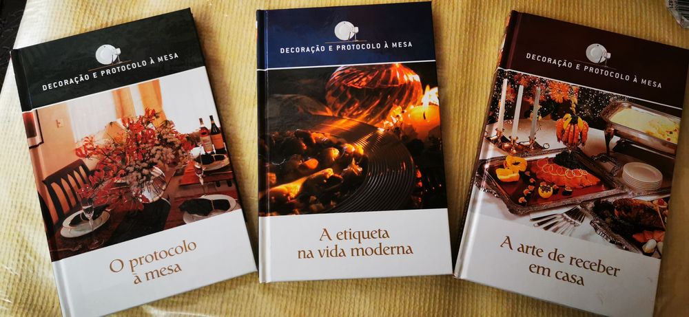 3 Livros "Decoração e Protocolo à mesa" da Ediclube