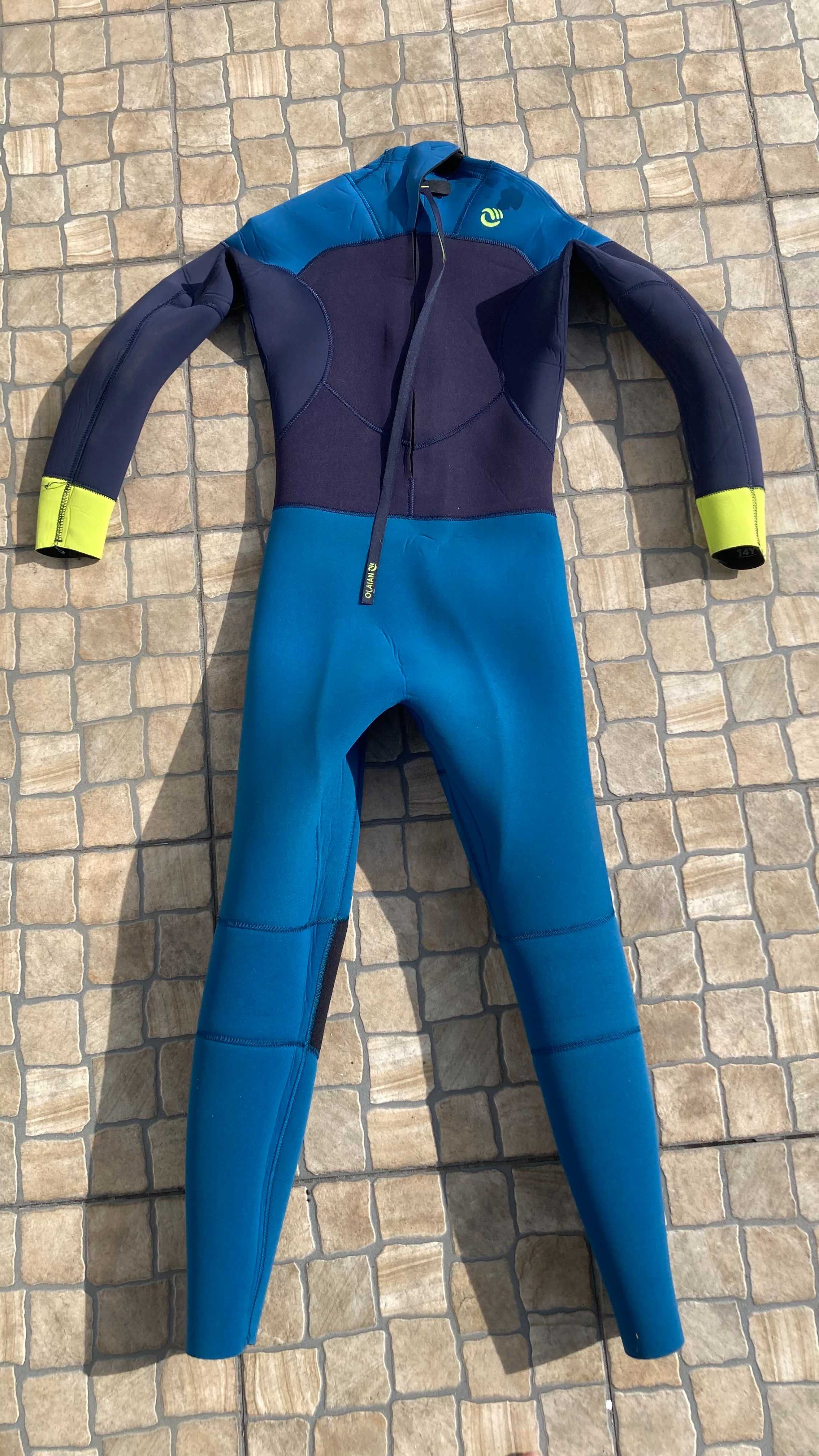 Fato de surf olaian 4/3 para criança de 14anos
