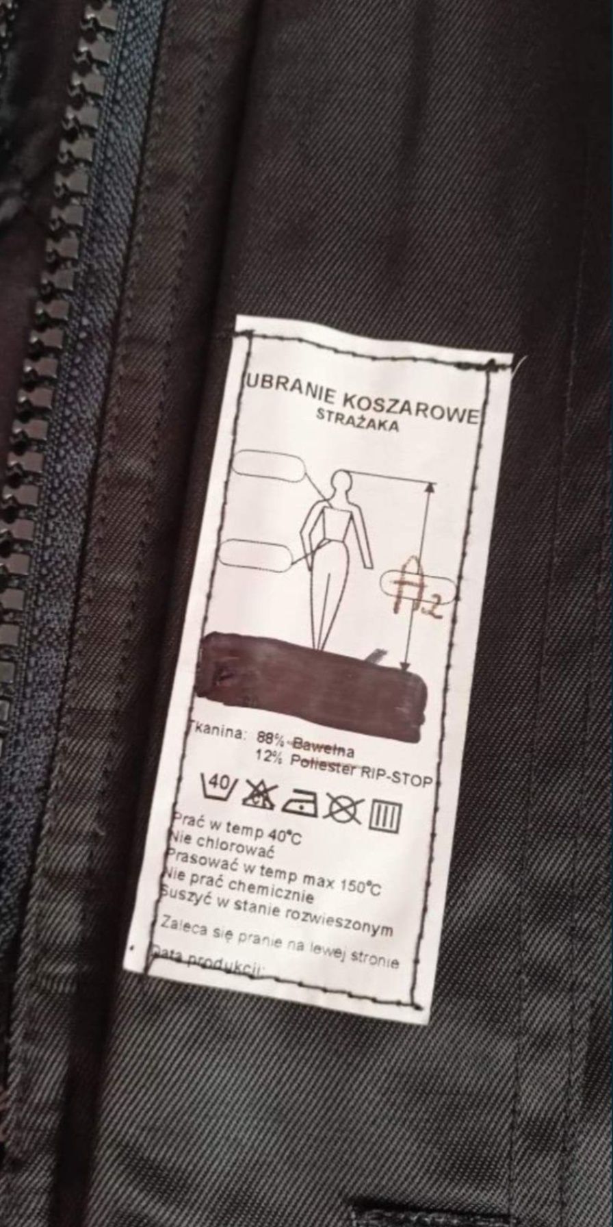 Kamizelka ocieplana do ubrania koszarowego A2 straż pożarna