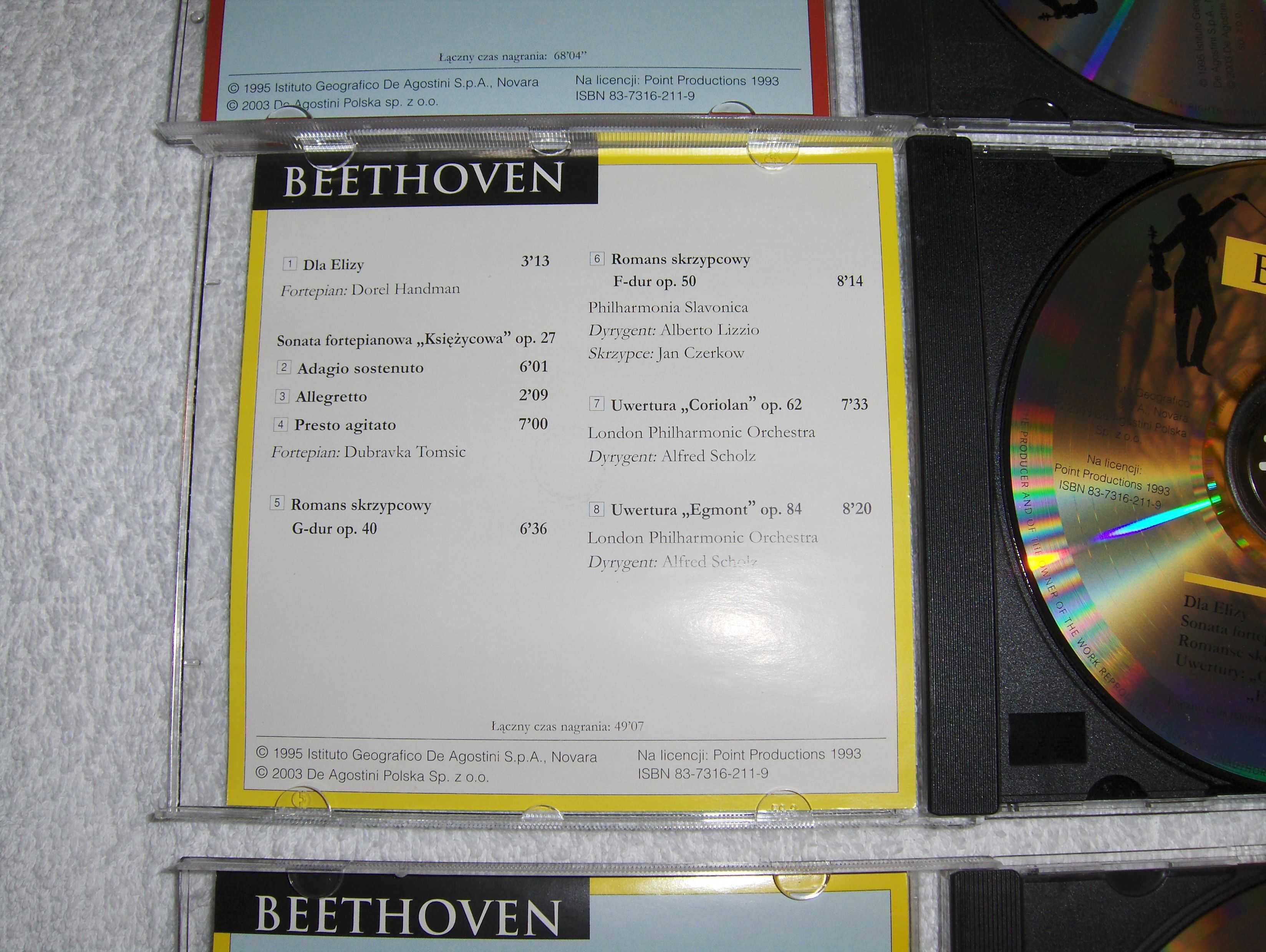 Wielcy kompozytorzy Beethoven zestaw cztery płyty