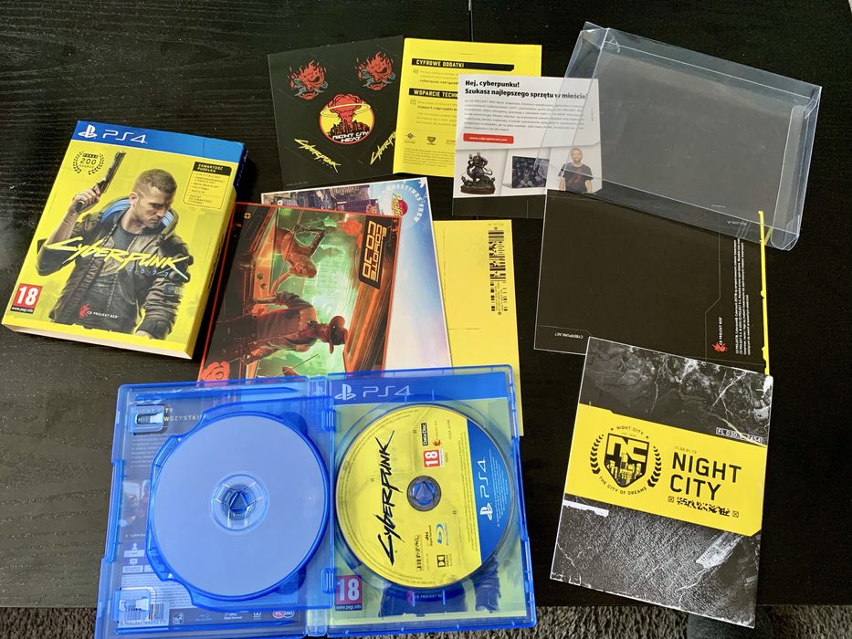 Cyberpunk 2077 PS4 / 5 PL – pełen zestaw + case
