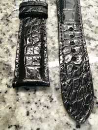 Bracelete de Crocodilo real para relógio de pulso 20mm