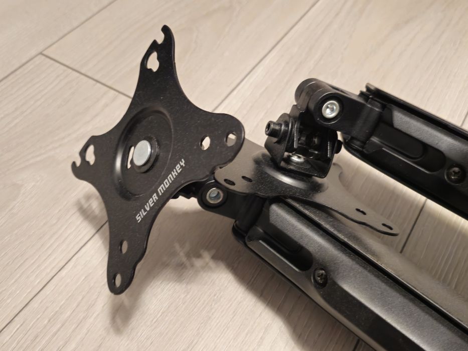 Silver Monkey UM-800 (sprężyna gazowa) Uchwyt na dwa 2x monitor