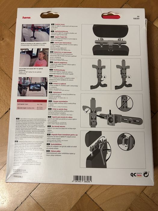 Hama uniwerslany Uchwyt samochodowy do tableta.