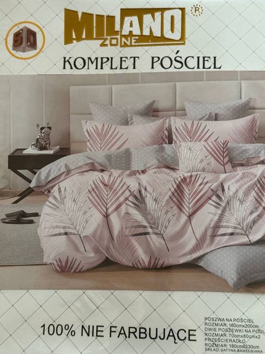 Pościel 160x200 4-części z prześcieradłem Dużo wzorów Bawełna