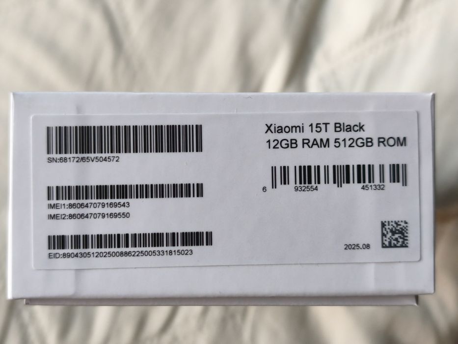 Xiaomi 15T Black, 12GB RAM, 512GB ROM