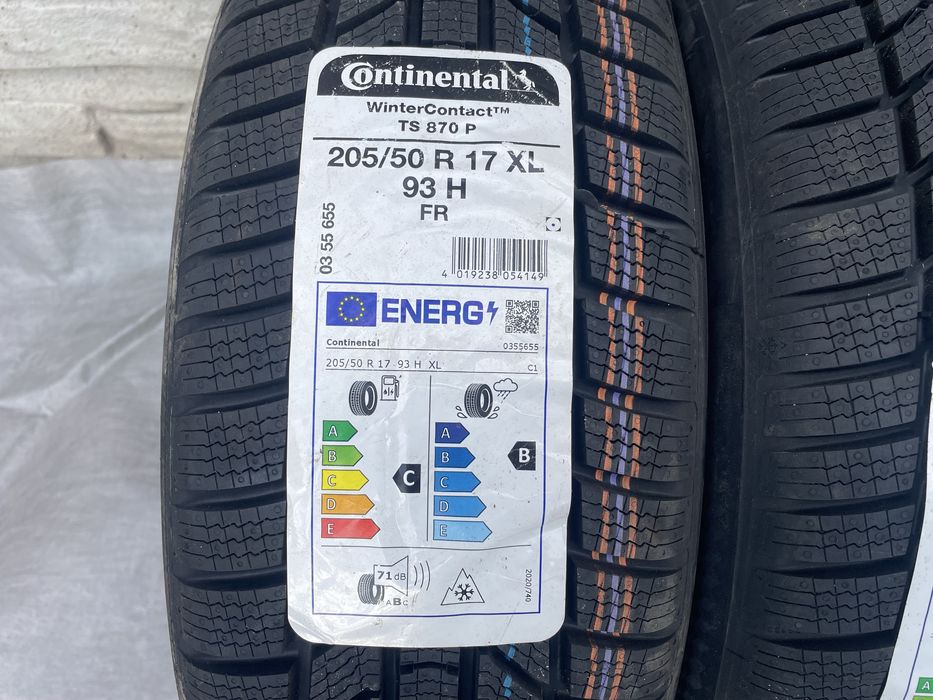 Opony Continetal WinterContact TS 870P 205/50R17 23r.