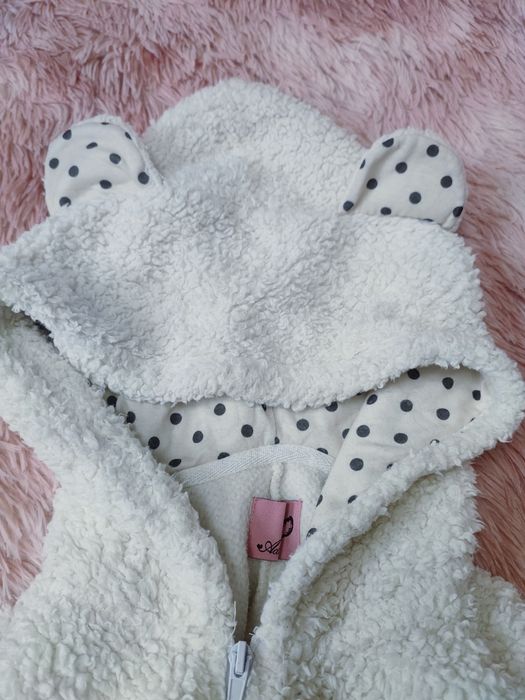 Пижама, Кигуруми взрослый, белый, бу, тедди мех, фирменный.