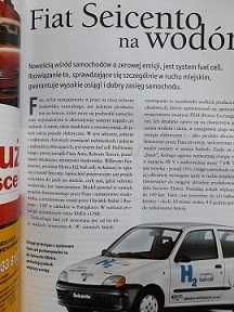 FIAT Stilo, Punto, Seicento na wodór, Alfa 147, Thesis, Iveco i in