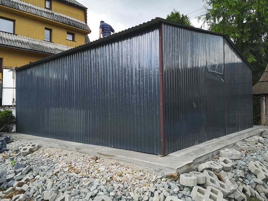 Garaż blaszany 6x6m garaże darmowy transport i montaż