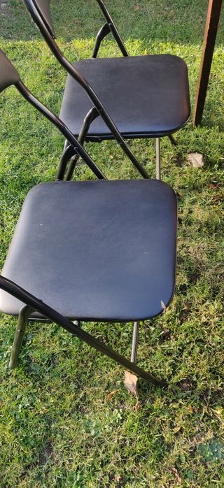 Tanio! mocne krzesła składane konstrukcja metalowa