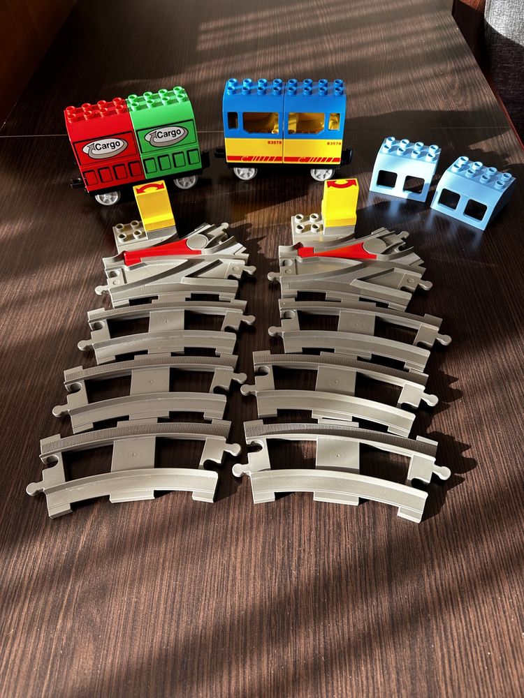 Lego duplo tory rozjazdy wagony