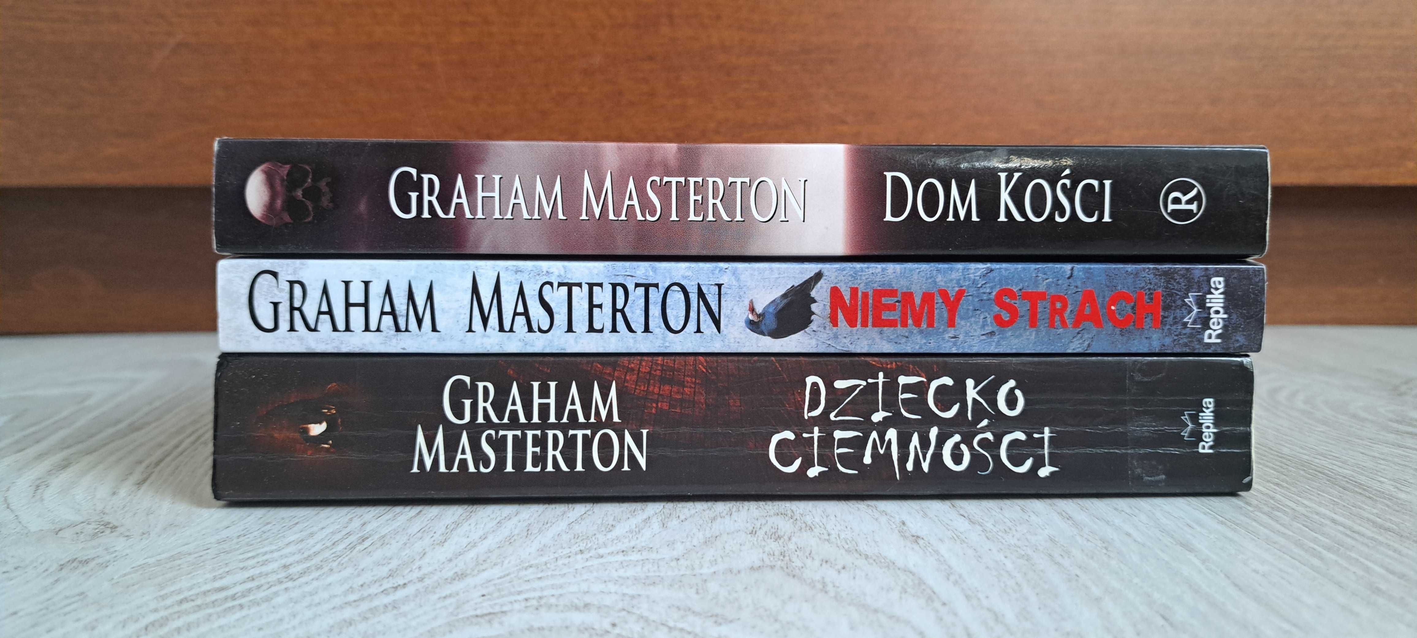 3x Graham Masterton Dziecko ciemności + Niemy strach + Dom kości